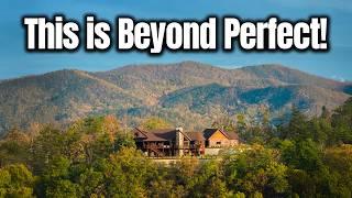 BEAUTIFUL 5,000 Sq Ft Log Cabin DREAM HOME in the Smoky Mountains! Inside Tour