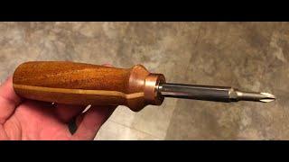 Make A Wooden Screwdriver Handle On The Lathe