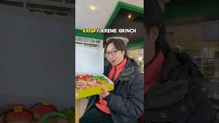 I Tried The Krispy Kreme Grinch Donut In Mississauga Ontario!