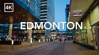 [4K Walk]  Downtown Edmonton January 2024 ️ Explore Canada ASMR | エドモントン・散策