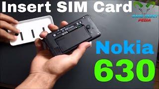 Nokia lumia 630 Insert The SIM Card