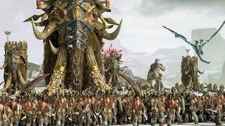 NORSCA vs HIGH ELVES - TotalWar Warhammer 3 cinematic battle