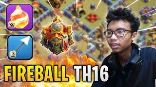 HANCUR SEMUA BASE PAKAI FIREBALL ROKET BALON TH16 | COC INDONESIA