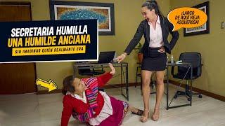 Sin saber secretaria humilla a humilde anciana madre de su jefe | Secretaria  humilla anciana