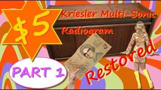 Kriesler Radiogram for 5 Bucks! Is it any good?  Part 1