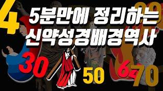 1️⃣1️⃣화 신약 성경이 기록된 순서  5분만 시간내면 알수 있는 신약 성경 배경 역사 간단 정리