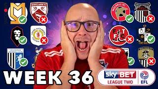 2024/25 League 2 - Matchday #36 Predictions