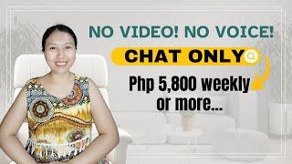 CHAT ONLY | $100 WEEKLY PAYOUT | FLEXIBLE WORK FROM HOME