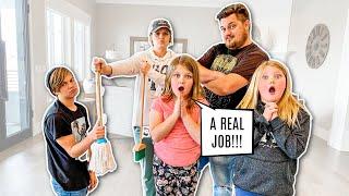 Parents in CHARGE for 24 HOURS! *We Make our Kids Get JOBS* Kids can't say NO