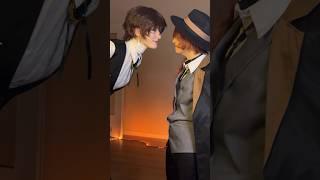 Yes, this is our real height difference. #chuuya#dazai#bungoustraydogs#cosplay#chuuyacosplay#anime