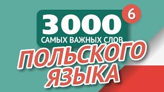   ПОЛЬСКИЕ СЛОВА – ЧАСТЬ #6 - 3000 самых важных слов 