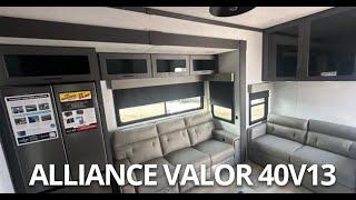 2025 Alliance Valor 40v13 - 13ft garage and new colors!