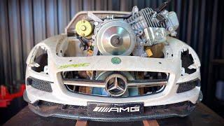 I put a 212cc ENGINE with CVT in the customer's MERCEDES-BENZ