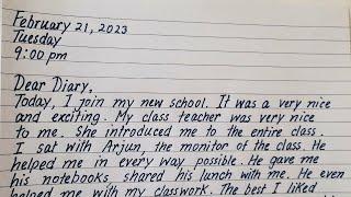 Diary entry writing how to write in English || MANHA EDUCATION