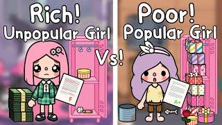 Rich Unpopular Girl Vs Poor Popular Girl‍Toca Life World  Toca Boca | Toca Story | Sad Story