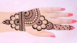 Very beautiful back hand mehndi design | Easy mehndi design | simple mehndi | Mehndi design | mehndi