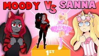 MOODY vs SANNA in Fashion Famous! | Roblox