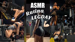 ASMR MI RUTINA LEGDAY DE GYM!‍️| ASMR talking en español para dormir - Pandasmr