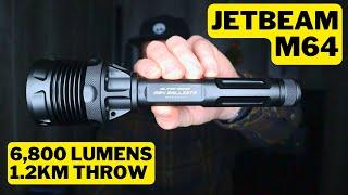 JETBeam M64 Search Light – 6800 Lumens, 1200 Metres