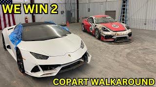 COPART WALKAROUND ENDED UP WINNING TWO NEW REBUILDS