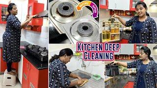 Kitchen Organization | Kitchen Deep Cleaning & Countertop Organization | Karthikha Channel Vlog