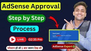 Live - AdSense approval Step by step process