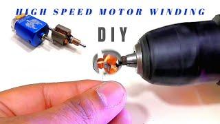 high speed motor WINDING | simple DIY | 100%working | explained in HINDI / URDU