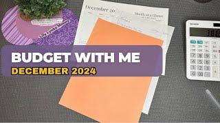 Budget with me | Monthly Calendar Reset | December 2024