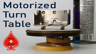 DIY Motorized Powered Turntable Build: spray painting & product display platform