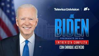 Enrique Acevedo entrevista al presidente de Estados Unidos, Joe Biden