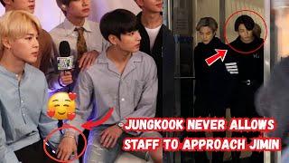 DON'T TOUCH! Jungkook Pushes A STAFF Away who Gets Too Close To JIMIN