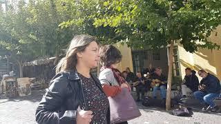 Greek folk music at Monastiraki station