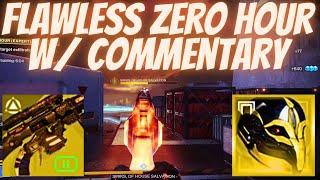 Prismatic Hunter Destroys Zero Hour- Solo Flawless w/ Commentary
