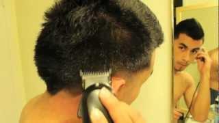 Taper Mohawk How to Cut your own Hair Andis T-Ouliner Wahl Senior Clasic 76