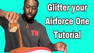 How to Glitter shoes without cracking | Tutorial|