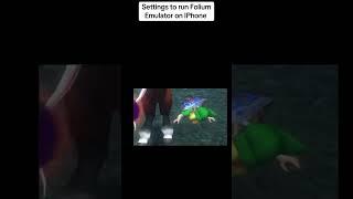 Settings to run folium emulator on iPhone #folium #emulator #3ds #iphone #viralvideo