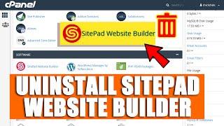 [LIVE] How to uninstall Sitepad website builder from cPanel using SSH?