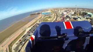 The Big One / Pepsi Max - Blackpool Pleasure Beach front seat on ride POV 2.7k