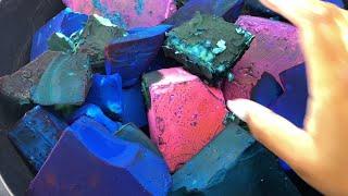 Flaky Green + Deep Purple + Deep Blue Dyed Gym Chalk Crush