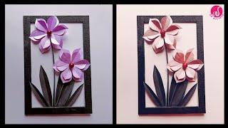 DIY Wall Hanging || Flower Wall Hanging| Handmade Paper Wall Hanging || Easy Craft