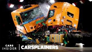 How Semitrucks Are Crash Tested | Carsplainers | Insider Cars