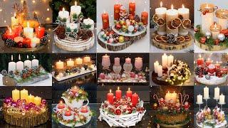 21 Christmas candle centerpieces ideas (compilation)