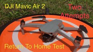 DJI MAVIC AIR 2 | RETURN TO HOME TEST
