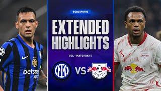 Inter vs. RB Leipzig: Extended Highlights | UCL League Phase MD 5 | CBS Sports Golazo