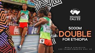 Eisa and Wudu go for 5000m gold and silver | World Athletics U20 Championships Cali 2022