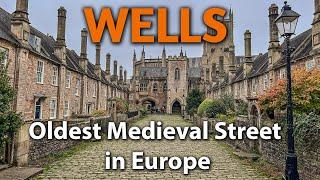 England's Smallest City - WELLS - Has the Oldest Medieval Street in Europe!