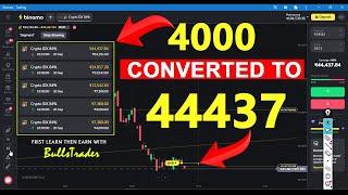 Binomo | 4000 Convert to 44437 | How to win every Trade | live trading 2023