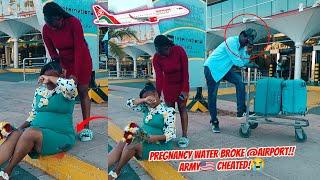 Pregnancy water Broke?(Part 2 Drama) USA army Soldier Landed @JKIA for his Wife's Baby Shower