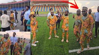 Davido and his Father in Osun State as the Visit Adeleke University and Launch a New Stadium