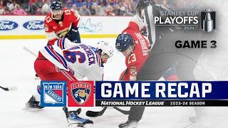Gm 3: Rangers @ Panthers 5/26 | NHL Highlights | 2024 Stanley Cup Playoffs